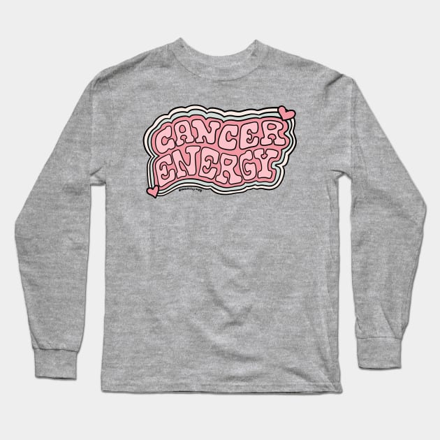 Cancer Energy Long Sleeve T-Shirt by Doodle by Meg